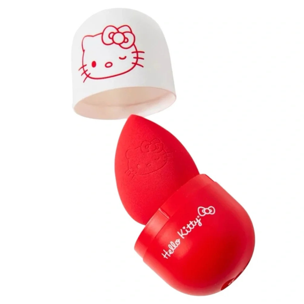 Impressions x Sanrio Hello Kitty Travel Case + Blending Sponge Red